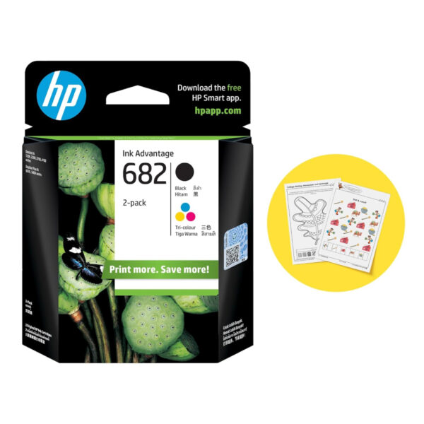 HP 682 Color/Black Ink Cartridge Combo 2-Pack